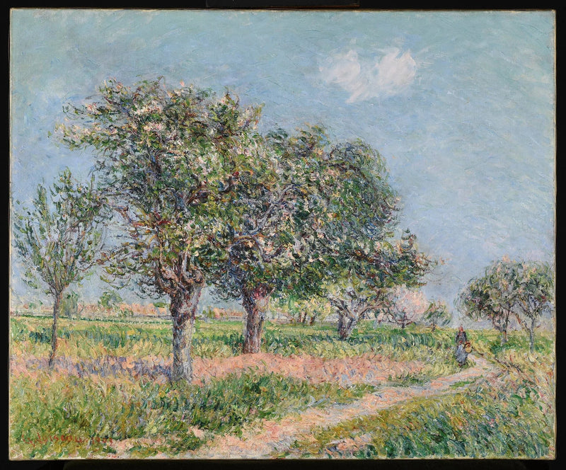 Blomstrende æbletræer i Normandiet - Gustave Loiseau
