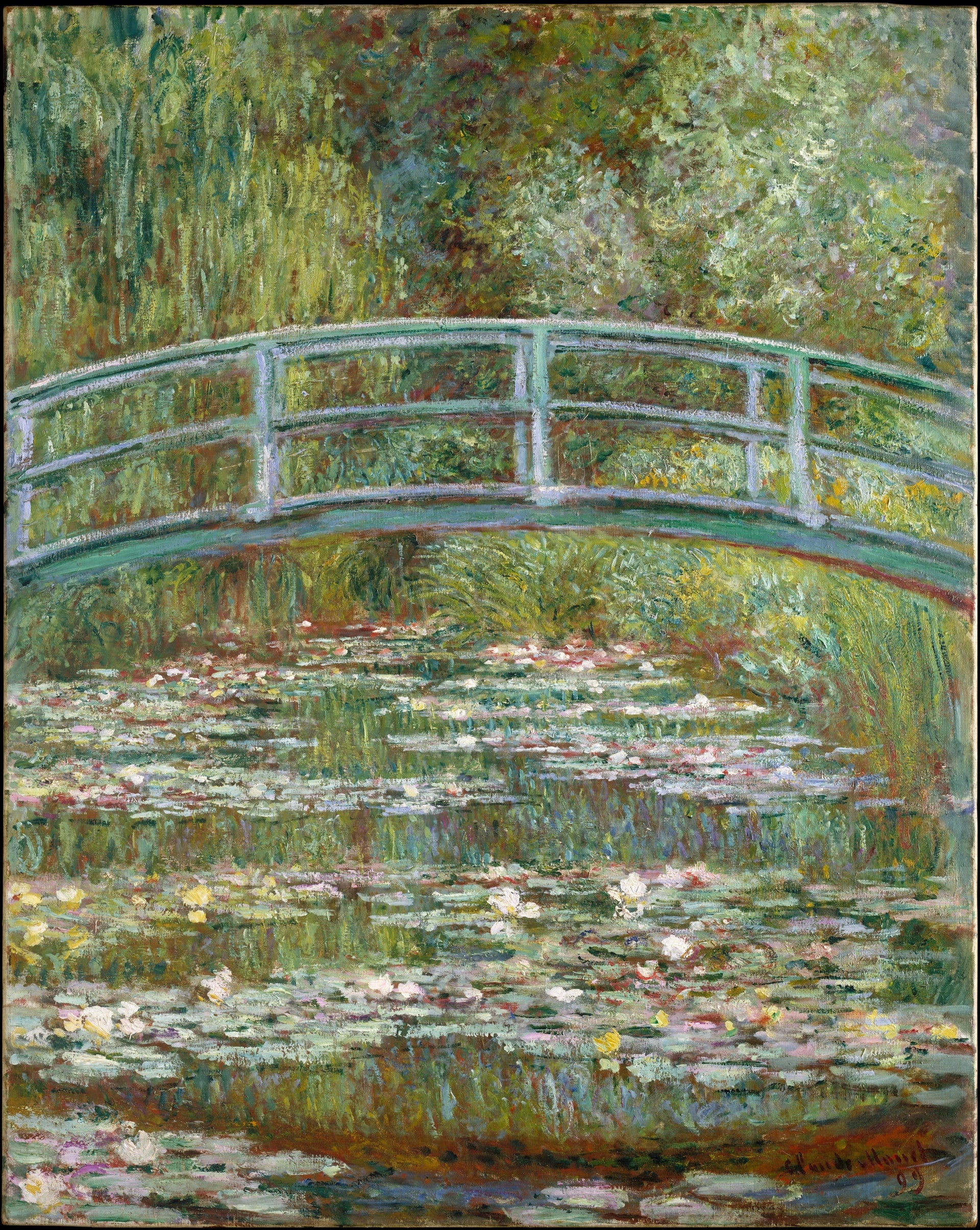 Le Pont sur le bassin aux nymphéas de Claude Monet, 1899 – Metropolitan Museum 29.100.113, Wildenstein 1518