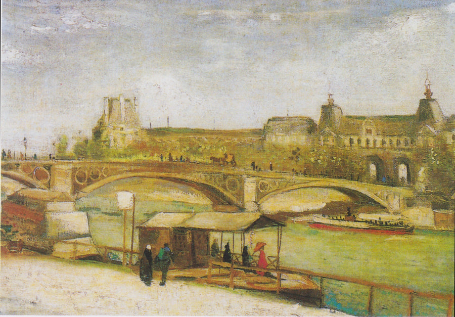 Pont du Carrousel og Louvre - Vincent van Gogh