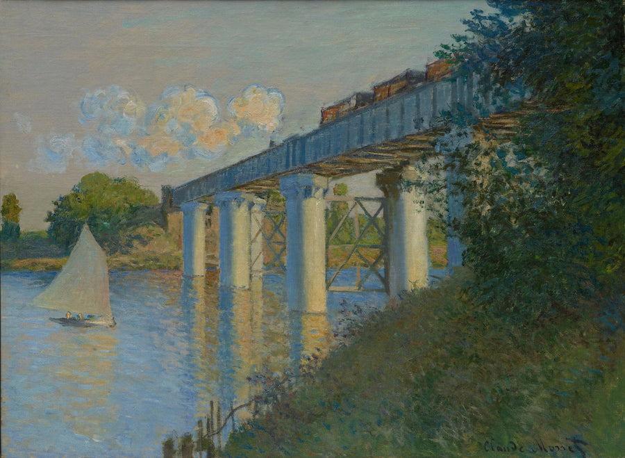 Jernbanebroen i Argenteuil - Claude Monet