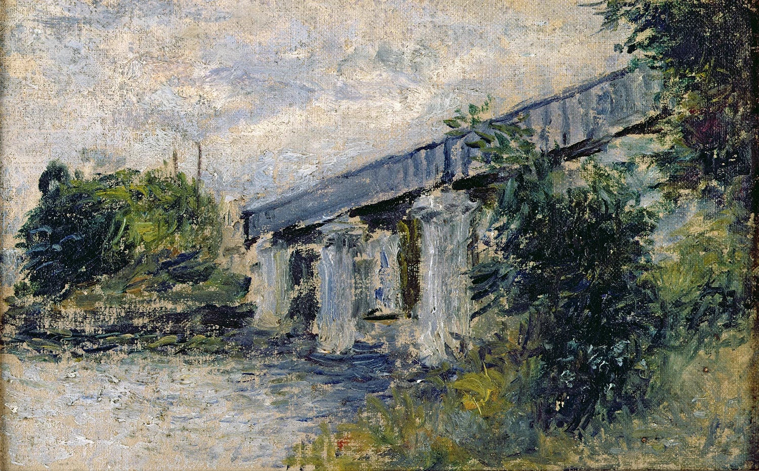Le Pont du chemin de fer, Argenteuil W320 par Claude Monet, 1874, musée Marmottan Monet