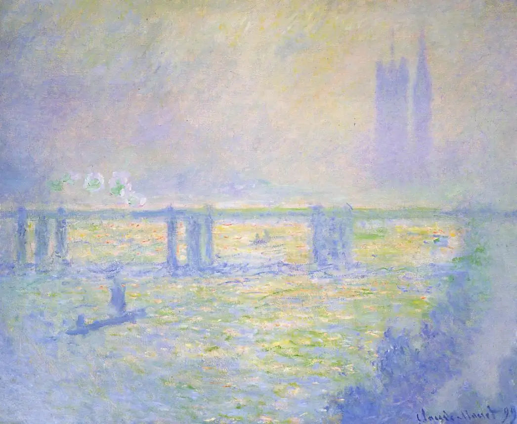 Reproduction du tableau « Pont de Charing - Claude Monet » par Alpha Reproduction en peinture à l’huile