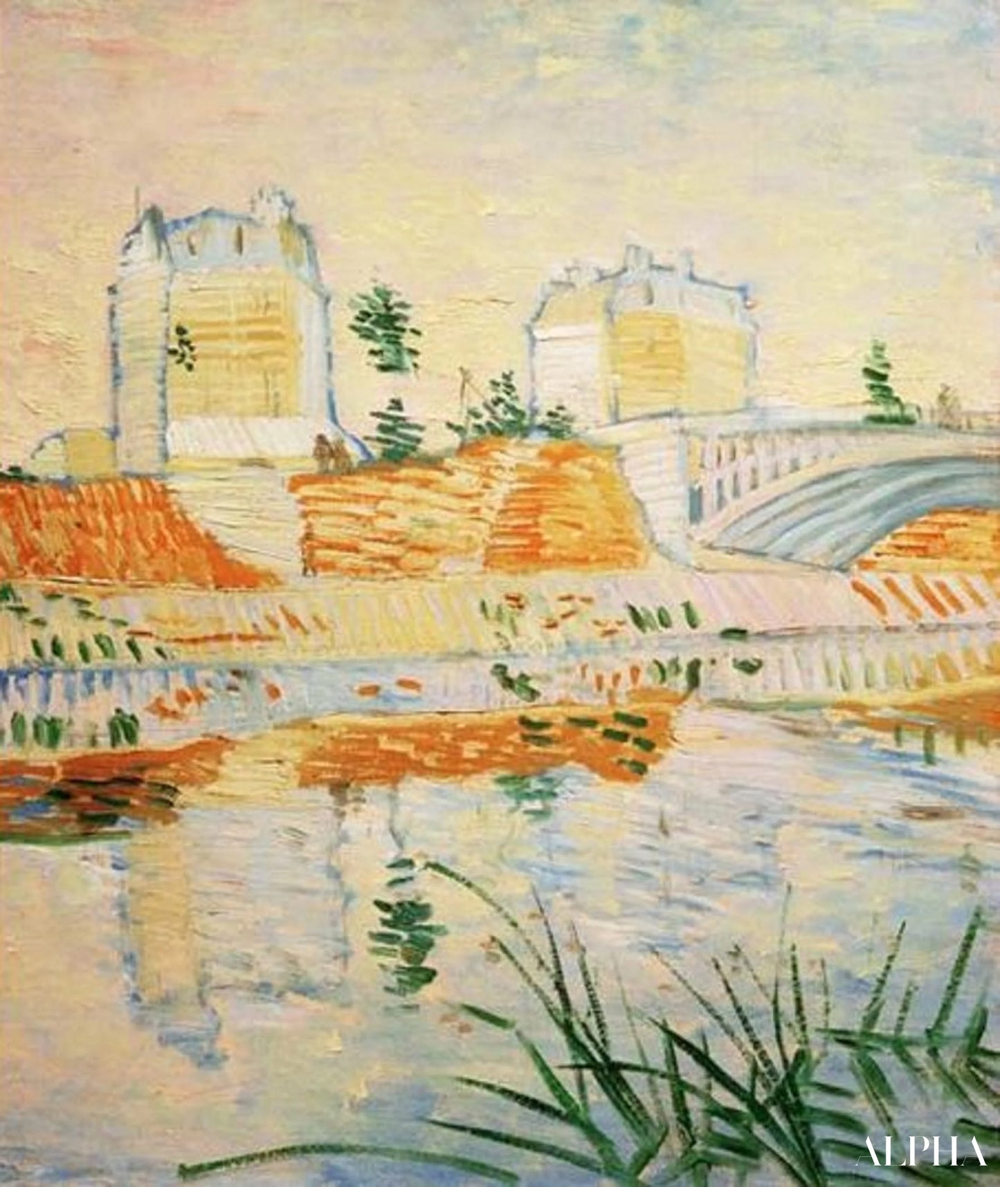Pont de Clichy - Van Gogh - Reproduktioner af malerier og højkvalitets malerier