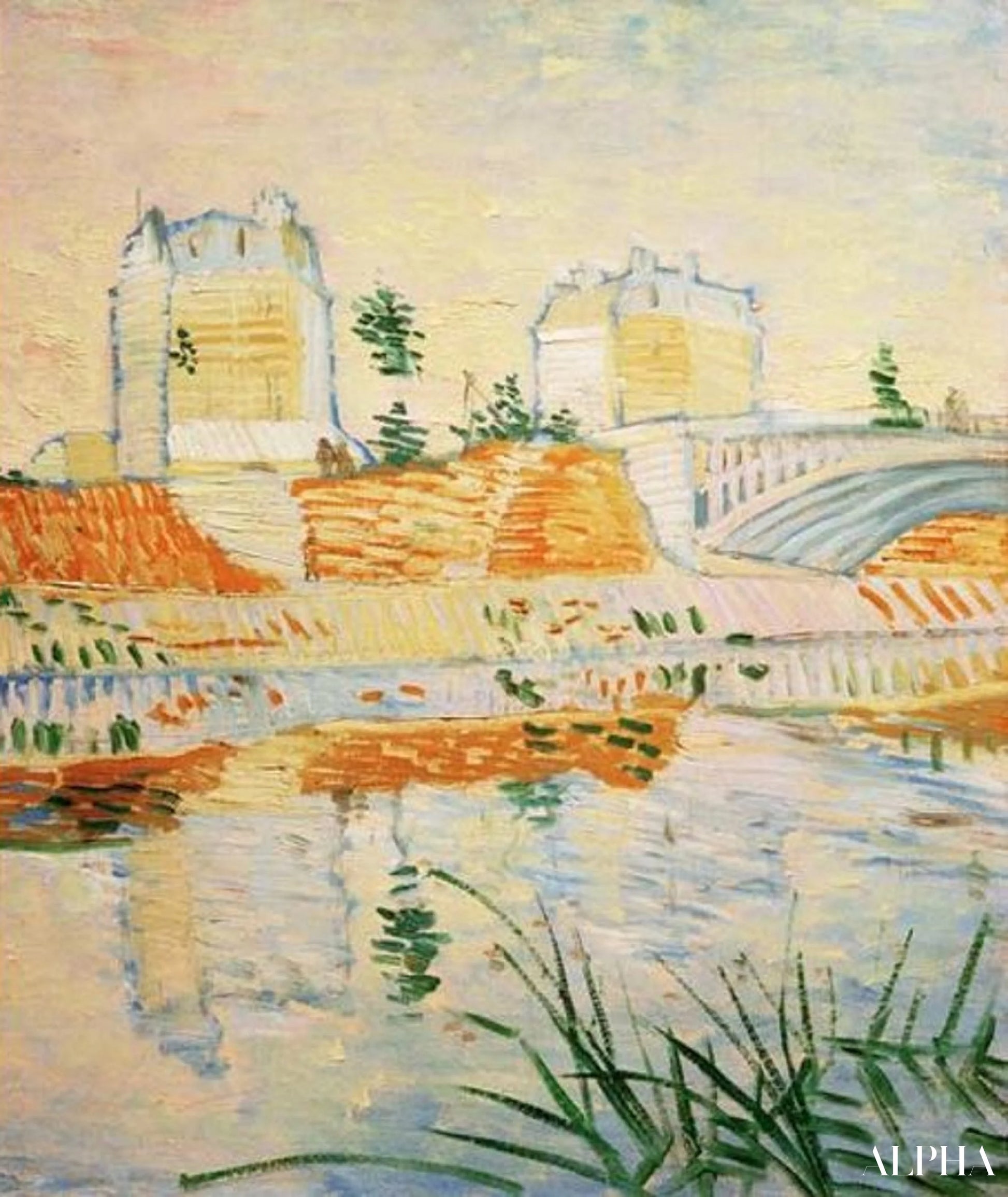 Pont de Clichy - Van Gogh - Reproduktioner af malerier og højkvalitets malerier