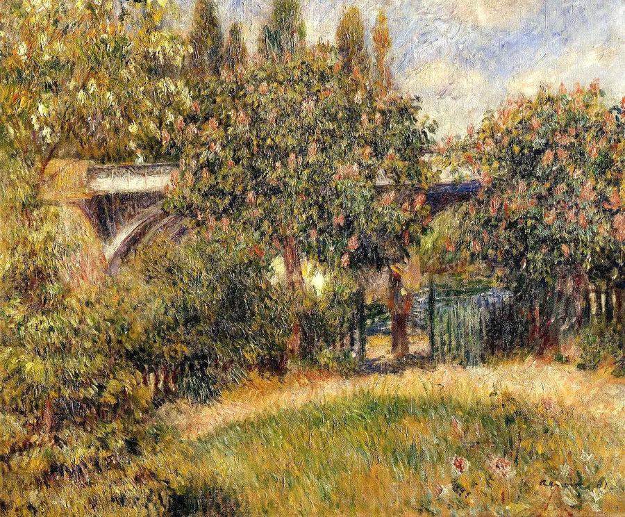 jernbanebroen i Chatou - Pierre-Auguste Renoir