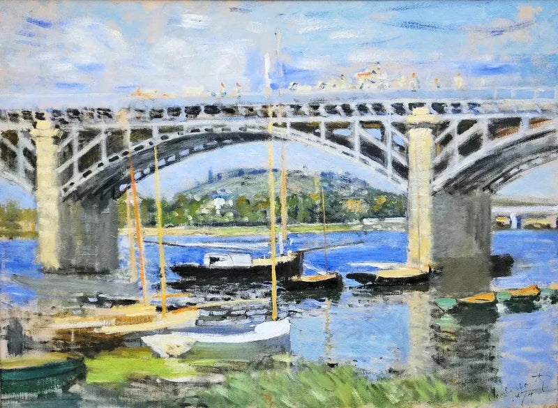 Broen over Seinen i Argenteuil W313 - Claude Monet