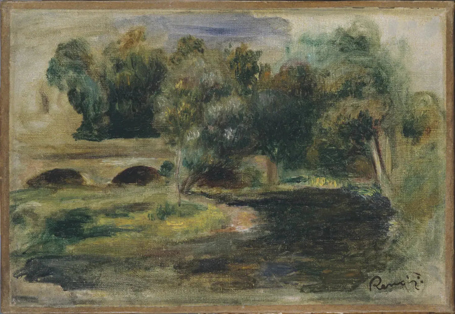 Bro over en flod - Pierre-Auguste Renoir