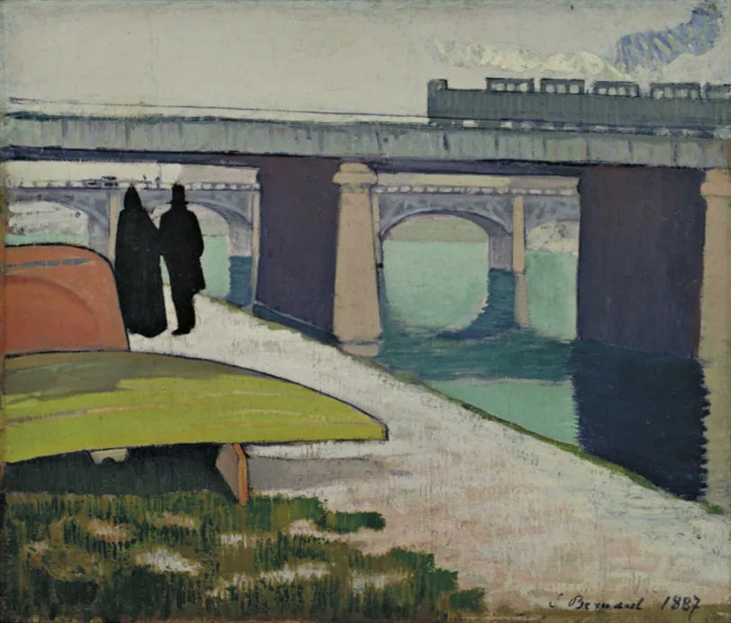 Jernbroer i Asnières - Émile Bernard