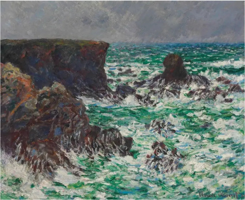 Port-Coton, Le Lion - Claude Monet image 1 copie de tableau peinte à la main