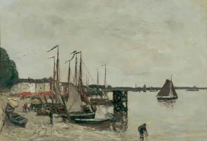 havnen i Antwerpen - Eugène Boudin