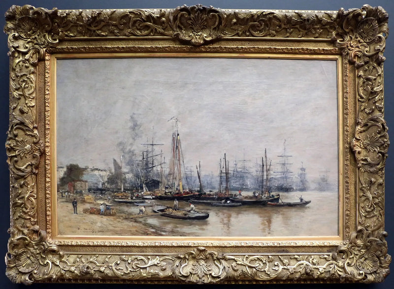 Bordeaux havn - Eugène Boudin