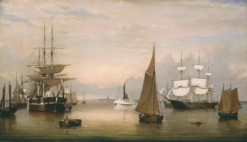 Boston Havn (1856) - Fitz Henry Lane