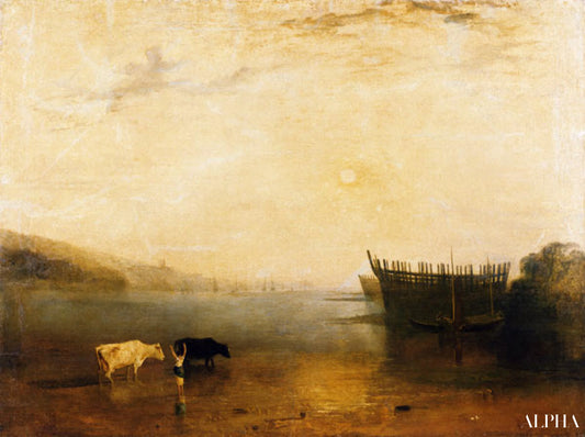 Teignmouth Havn - William Turner - Reproduktioner af malerier og højkvalitets malerier