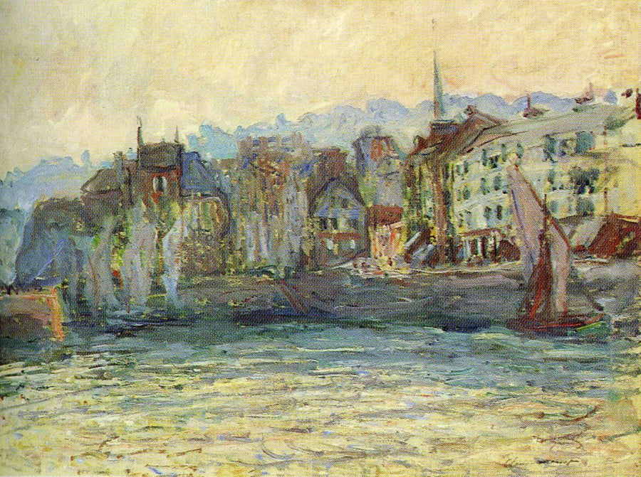 Havnen i Honfleur - Claude Monet