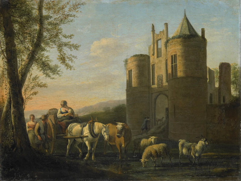 La porte d'entrée du château d'Egmond - Gerrit Berckheyde