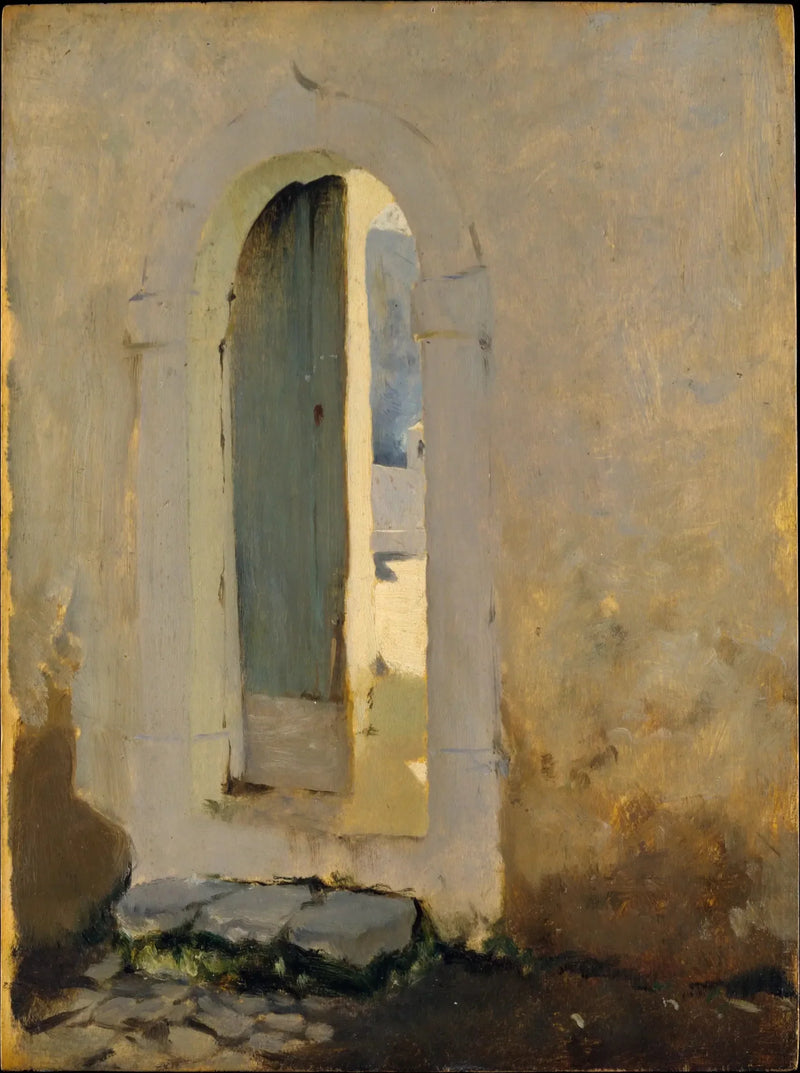 Åben dør, Marokko - John Singer Sargent