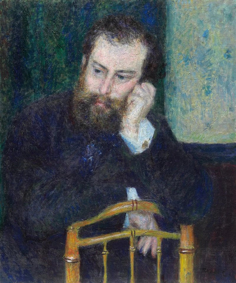 Portræt af Alfred Sisley - Pierre-Auguste Renoir
