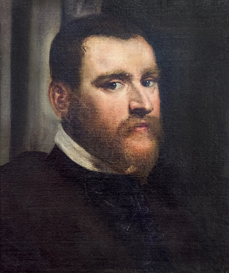 Portræt tilskrevet den venetianske noble Zuan Pietro Ghisi - Jacopo Tintoretto
