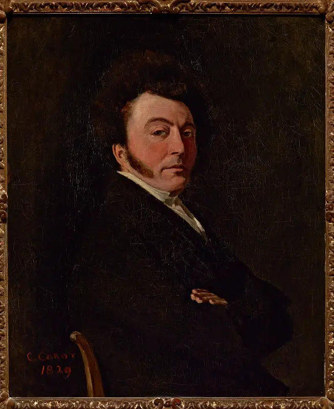 Abel Osmond-portræt - Jean-Baptiste Camille Corot