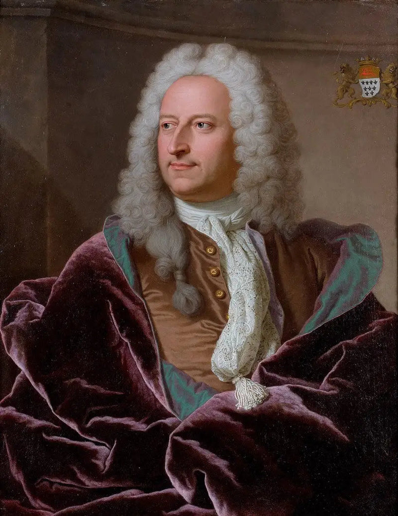 Portræt af Abraham Van Hoey - Hyacinthe Rigaud