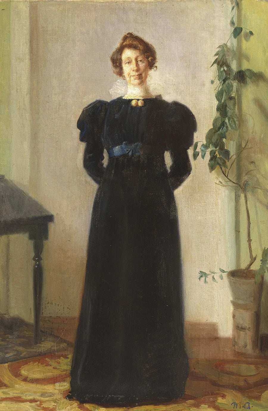 Portræt af Alba Schwartz. -Michael Peter Ancher