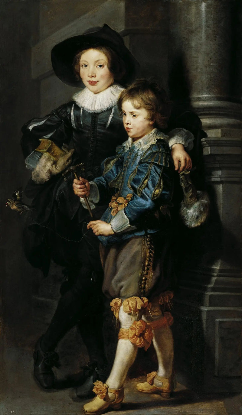 Portrait af Albert og Nicolas Rubens - Peter Paul Rubens