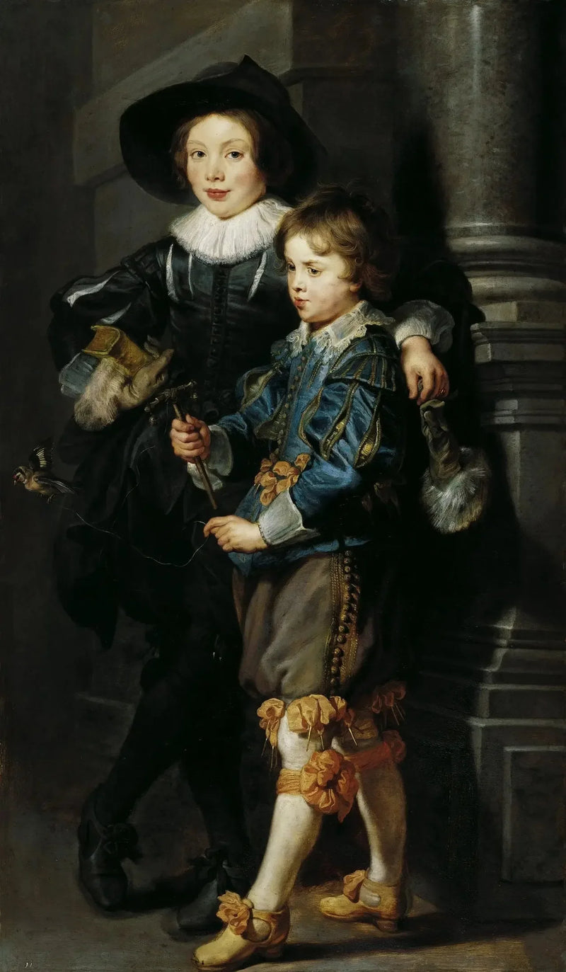 Portrait af Albert og Nicolas Rubens - Peter Paul Rubens