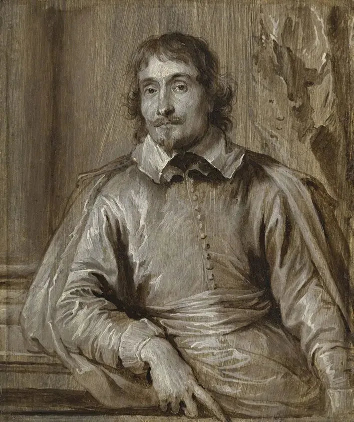 Portrait af Alessandro Scaglia (grisaille) - Antoine van Dyck