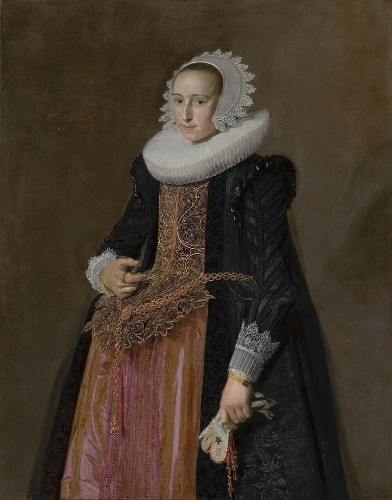 Portrait af Aletta Hanemans (1606-1653) - Frans Hals
