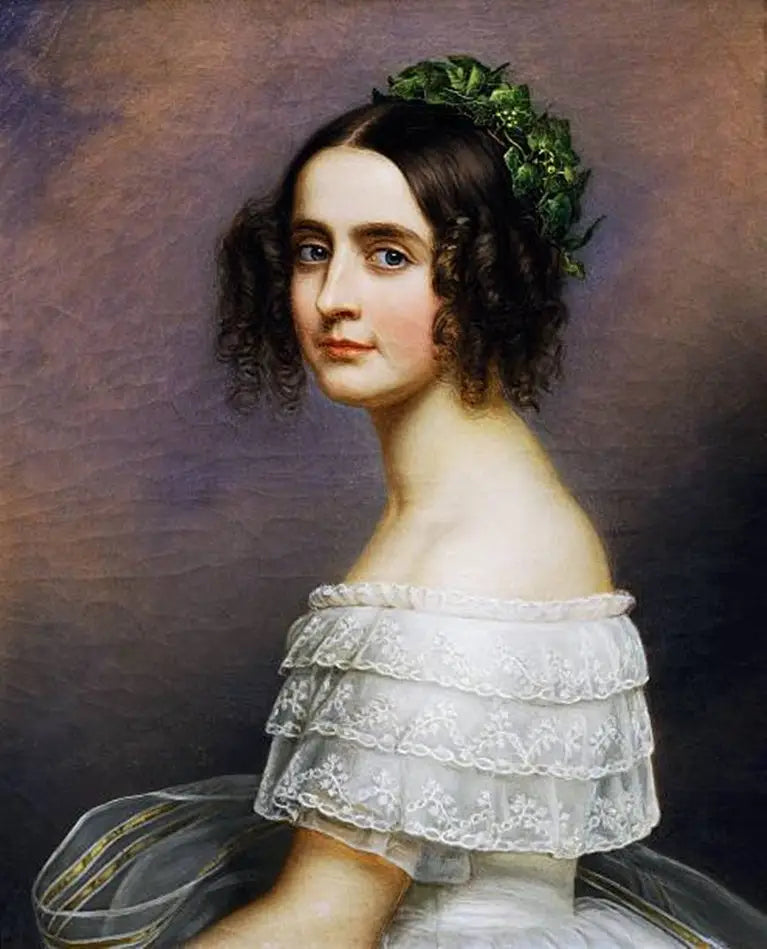 Portræt af Alexandra Amalie af Bayern (1826-1875) - Joseph Karl Stieler