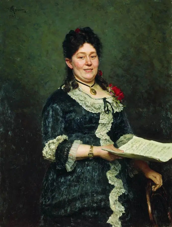Portræt af Alexandra Molas - Ilya Repin