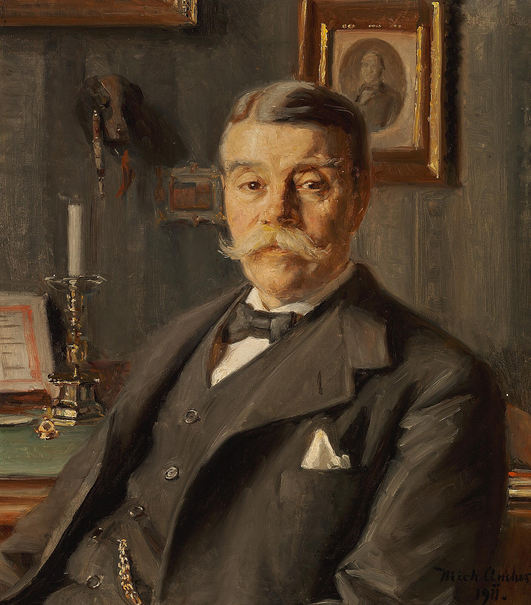 Portrait d’Alexandre Bech. - Michael Peter Ancher - Alpha Reproduction