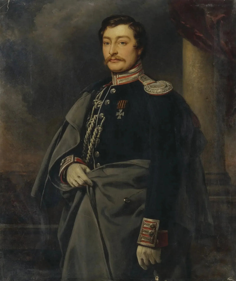 Portrait af Alexandre P. von Benckendorff (1819 – 1851) - Charles de Steuben