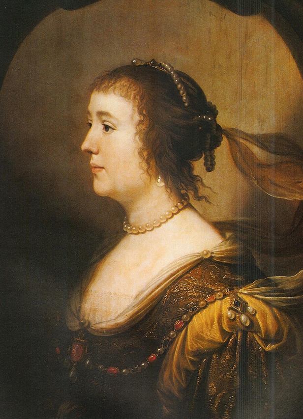 Portræt af Amalia van Solms (1602-1675) - Gerrit van Honthorst