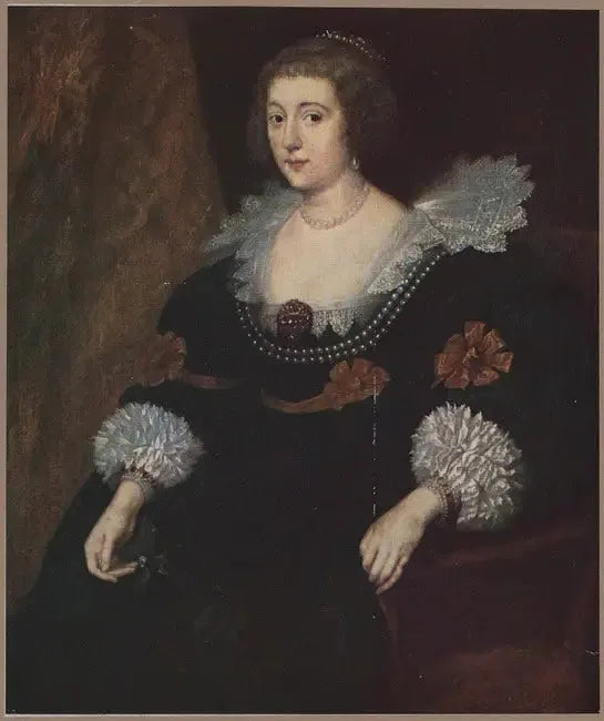 Portræt af Amalia van Solms-Braunfels, prinsesse af Orange (1602-1675) - Antoine van Dyck