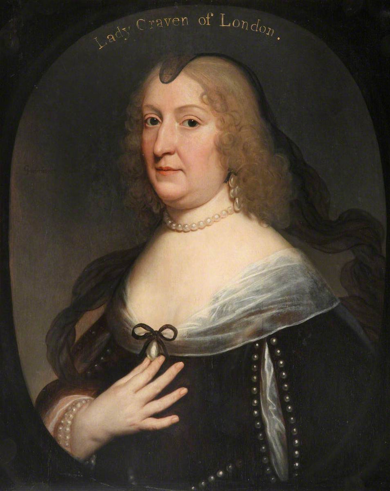 Portræt af Amalie Elisabeth von Hanau-Münzenberg (1602-1651) - Gerrit van Honthorst