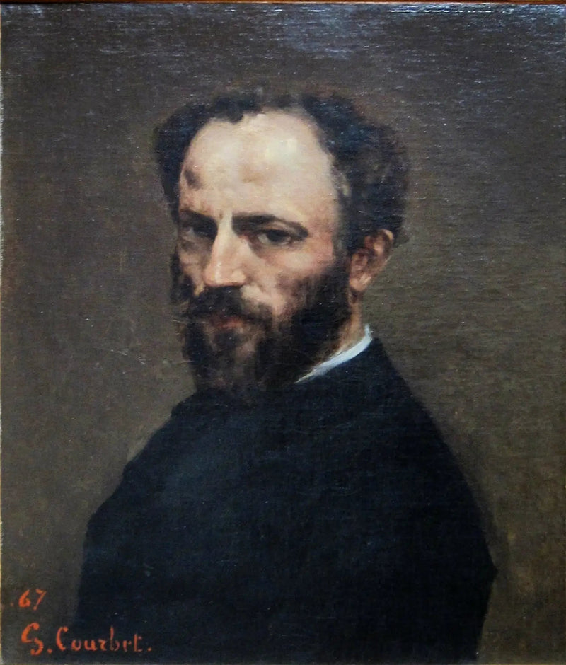 Portrait af Amand Gautier (1825-1894), maler - Gustave Courbet