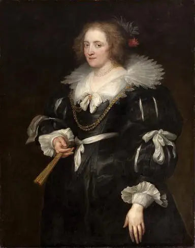 Portrait af Amélie de Solms-Braunfels - Antoine van Dyck
