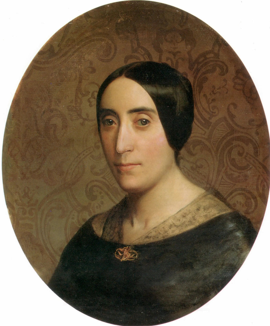 Portræt af Amélina Dufaud, hustru til Bouguereau, tante til kunstneren - Bouguereau
