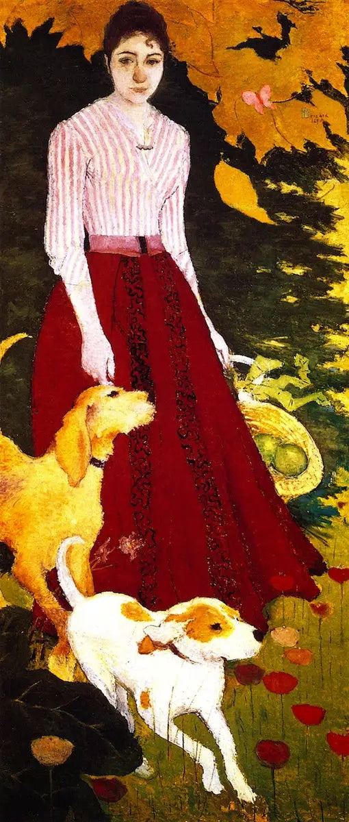 Portræt af Andrée Bonnard, søster til kunstneren - Pierre Bonnard