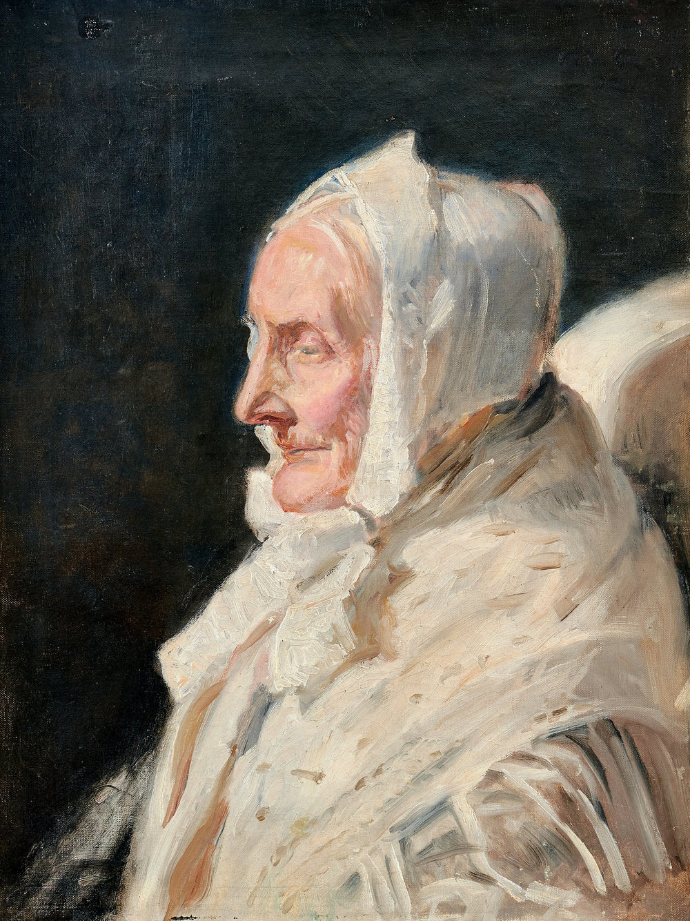 Portræt af Ane Br��ndum. -Michael Peter Ancher