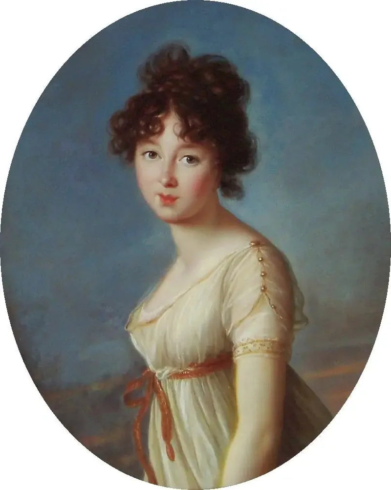 Portrait af Aniela Czartoryska født Radziwiłł. - Élisabeth Vigée Le Brun