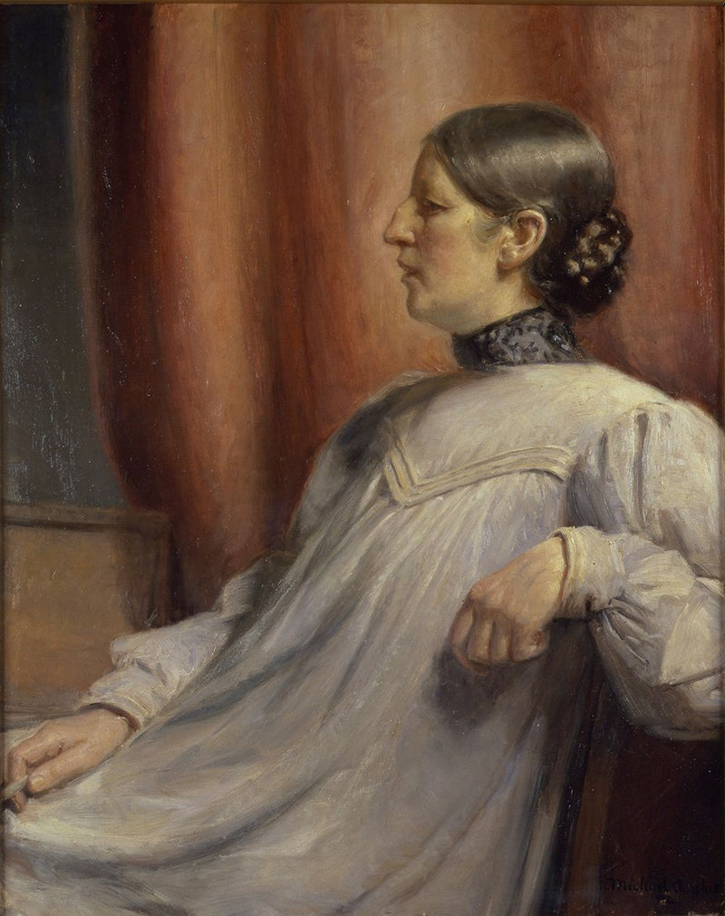 Portræt af Anna Ancher. 1912. - Michael Peter Ancher
