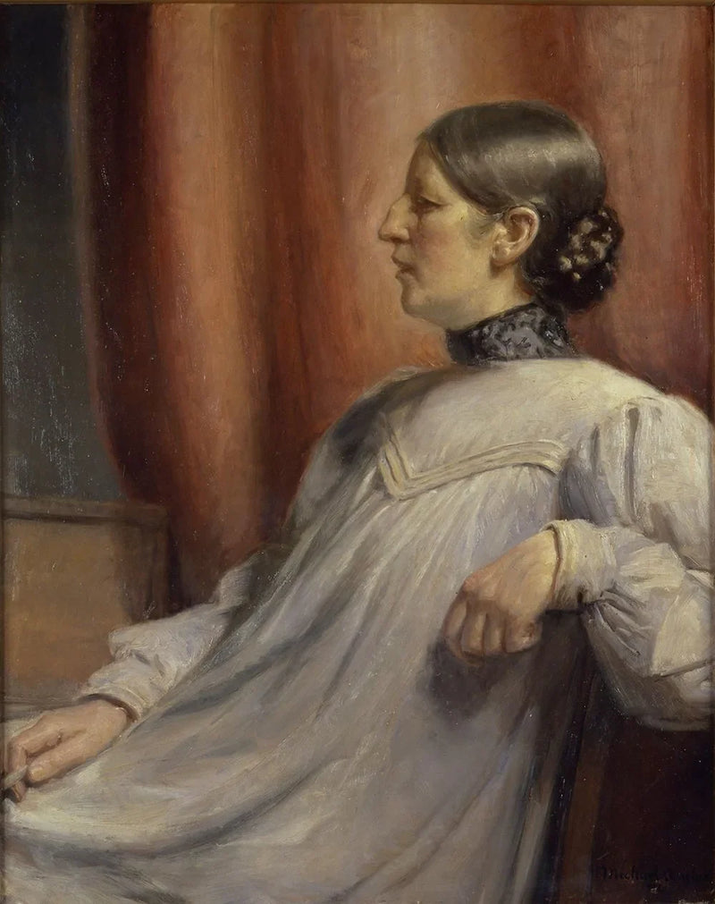 Portræt af Anna Ancher. 1912. - Michael Peter Ancher