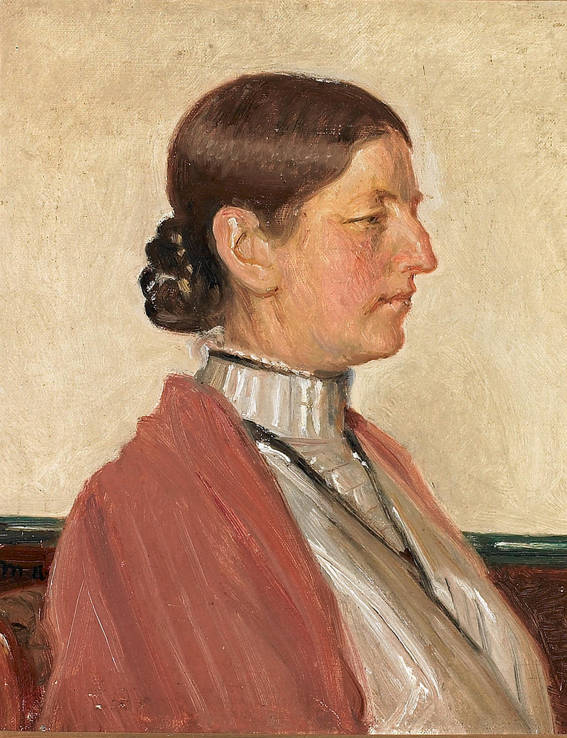 Portræt af Anna Ancher. -Michael Peter Ancher