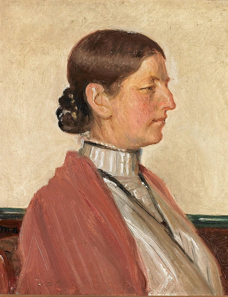 Portræt af Anna Ancher. -Michael Peter Ancher