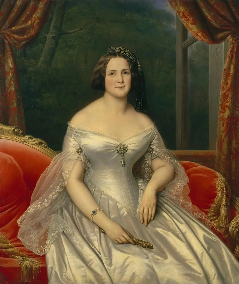 Portrait af Anna Benardaki - Charles de Steuben
