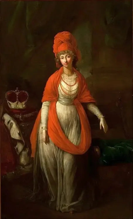 Portrait af Anna Dorothée von Medem, hertuginde af Courlande. - Anton Graff