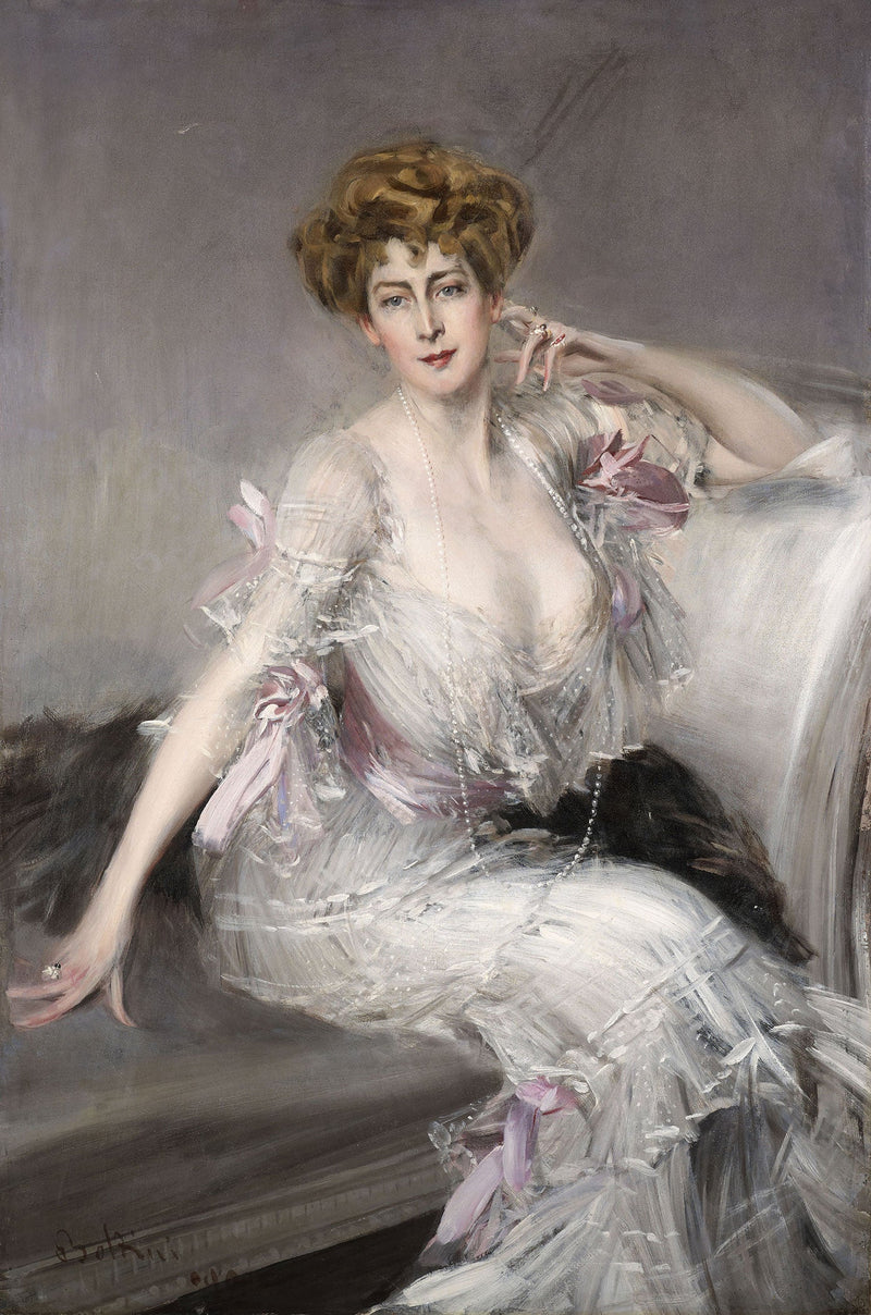 Portræt af Anna Elisabeth Hansen - Giovanni Boldini