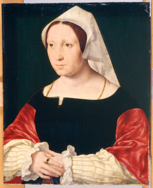 Portræt af Anna Laurensdr. van Spangen (ca. 1548) - Joos van Cleve